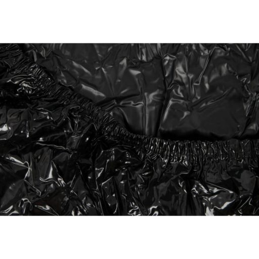 Fényes lepedő - gumírozott - 220 x 220cm fekete