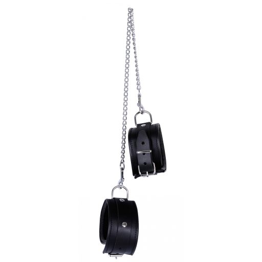 ZADO - bőr bokabilincs fekete