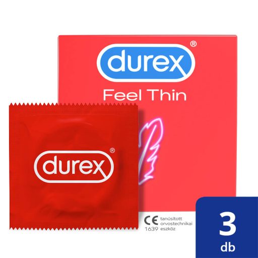 Durex Feel Thin - élethű érzés óvszer 3db