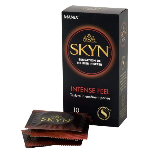 Manix SKYN Intense - latexmentes, gyöngyös óvszer 10db