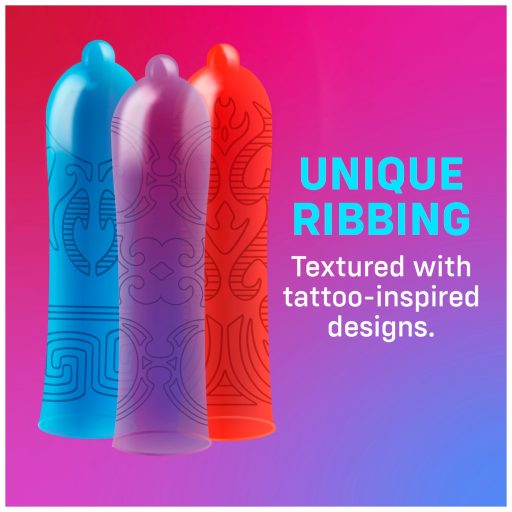 ONE Tattoo Touch - tetkó mintás óvszer (12db)