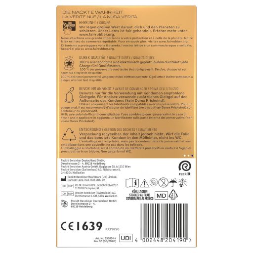 Durex Hautnah XXL- extra nagy óvszer (10db)