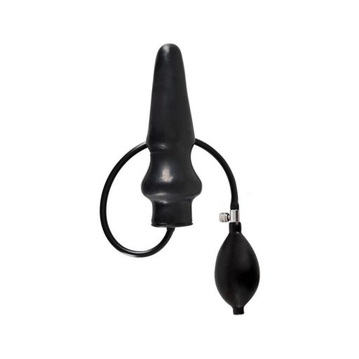 LATEX - felpumpálható nagy anál kúp fekete