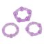 You2Toys - Légy kemény! péniszgyűrű szett - lila 3db