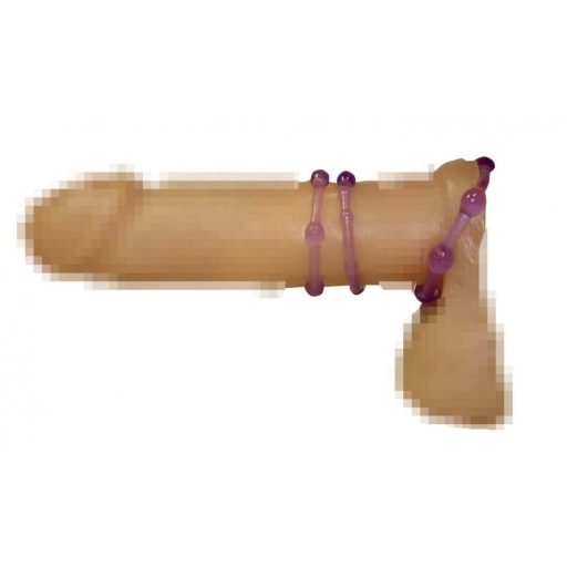 You2Toys - Légy kemény! péniszgyűrű szett - lila 3db