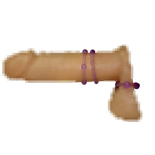 You2Toys - Légy kemény! péniszgyűrű szett - lila 3db