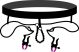 Bad Kitty - szeméremszéthúzó csipeszek alsóval - lila-fekete (S-L)