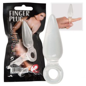 You2Toys - Finger Plug - análujj dildó áttetsző