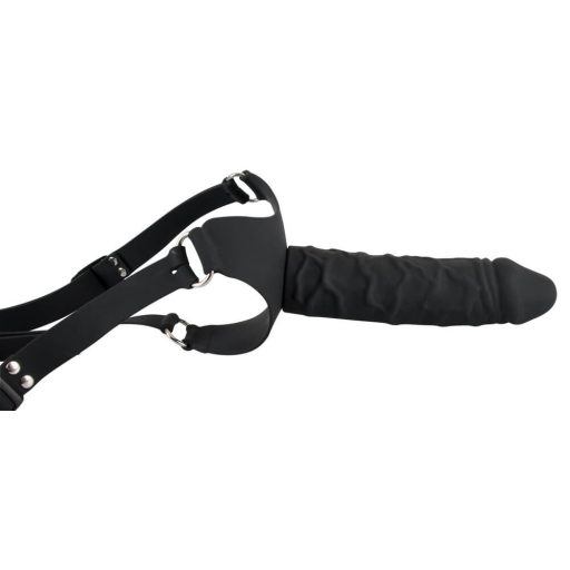 You2Toys - Silicon Strap-On - felcsatolható dildó fekete