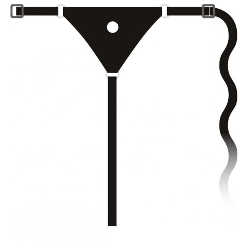 You2Toys - Silicon Strap-On - felcsatolható dildó fekete