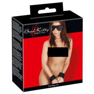 Bad Kitty - bilincs és szemtakaró fekete