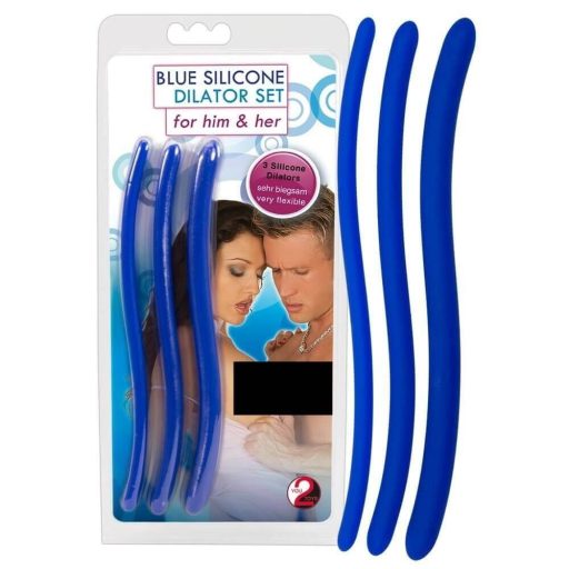 You2Toys - DILATOR - kék szilikon húgycsőtágító dildó szett 3db
