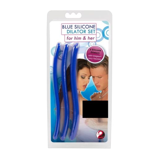 You2Toys - DILATOR - kék szilikon húgycsőtágító dildó szett 3db