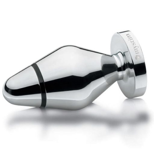 mystim Little John - elektro anál plug - ezüst (nagy)