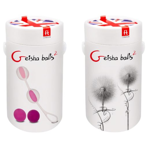 / Geisha Balls 2 - variálható gésagolyó szett (pink-fehér)