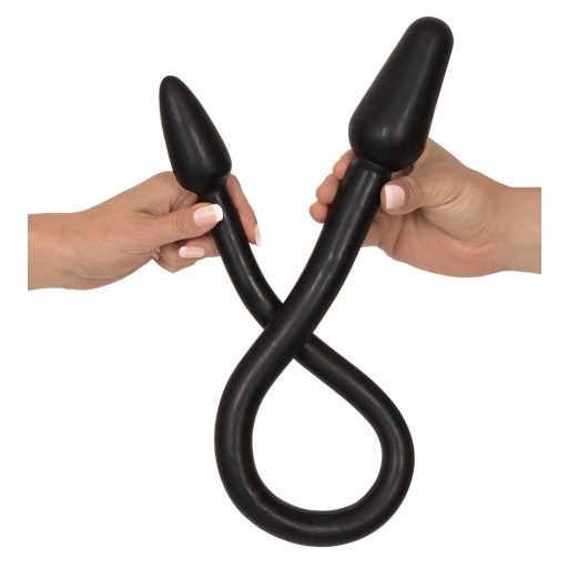 Rebel Double Plug - dupla kúp anál dildó fekete