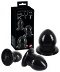   You2Toys - Stretching Plug Kit - anál dildó szett - 3db (fekete)