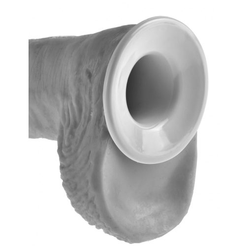 King Cock Strap-on 11 - üreges, felcsatolható dildó hámmal 28cm