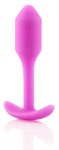 b-vibe Snug Plug 1 - anál dildó belső súllyal 55g - pink b-vibe Snug Plug 1 - anál dildó belső súllyal 55g - pink