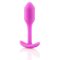 b-vibe Snug Plug 1 - anál dildó belső súllyal 55g - pink