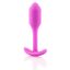b-vibe Snug Plug 1 - anál dildó belső súllyal 55g - pink