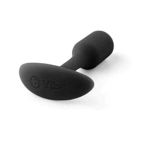b-vibe Snug Plug 1 - anál dildó belső súllyal 55g - fekete
