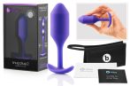   b-vibe Snug Plug 2 - dupla golyós anál dildó (114g) - lila