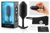 b-vibe Snug Plug 3 - dupla golyós anál dildó 180g - fekete b-vibe Snug Plug 3 - dupla golyós anál dildó 180g - fekete