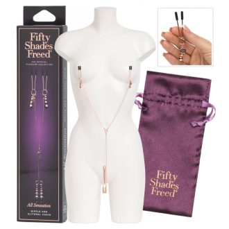   A szabadság ötven árnyalata - All Sensation mell- és szeméremcsipesz