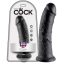 King Cock 8 dildó 20 cm - fekete