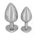 You2Toys - Diamond - 85g-os alumínium anál dildó ezüst-piros