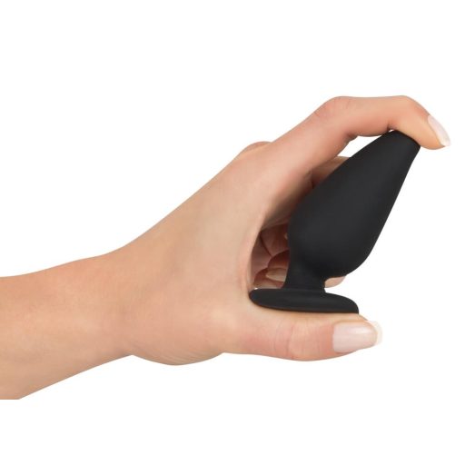 Black Velvet Heavy - 75g-os anál dildó fekete