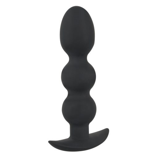 Black Velvet Heavy - 145g-os gömbös anál dildó fekete