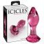 Icicles No. 79 - kúpos üveg anál dildó pink