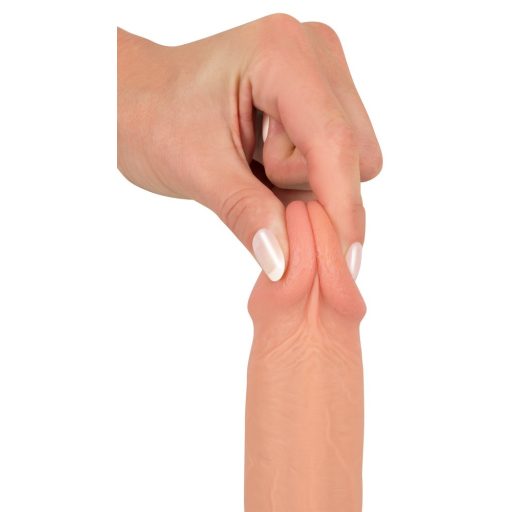 realistixxx - tapadótalpas élethű dildó 22cm - natúr