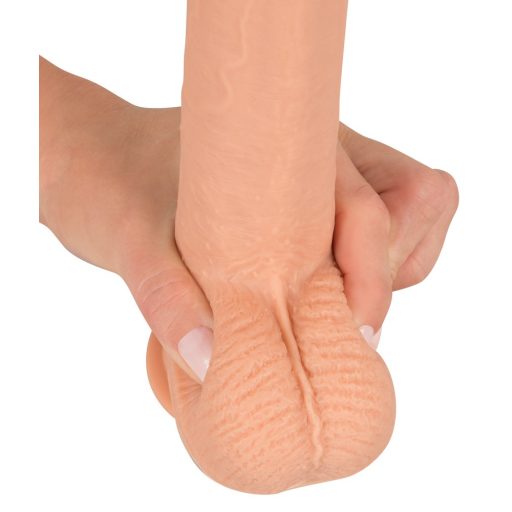 realistixxx - tapadótalpas élethű dildó 22cm - natúr
