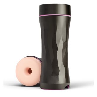 mystim Opus E Donut - elektro maszturbátor natúr-fekete