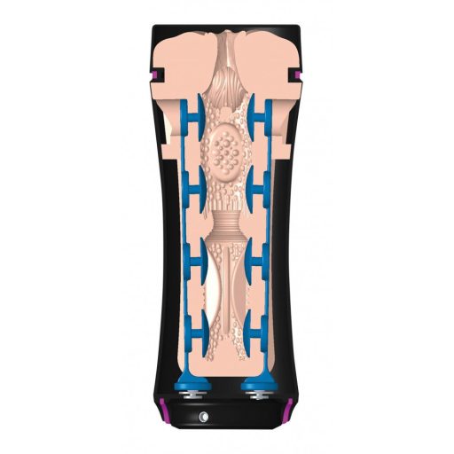 mystim Opus E Vagina - elektro műpunci maszturbátor natúr-fekete