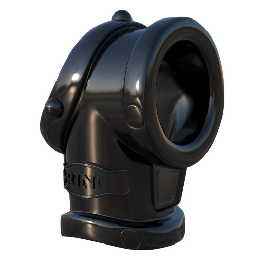 Fantasy Cock Pipe - péniszgyűrű és herenyújtó-gyűrű fekete