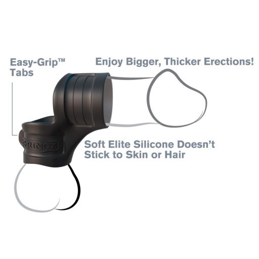 Fantasy Mr. Big - péniszgyűrű és herenyújtó-gyűrű fekete