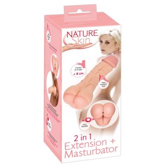 Nature Skin - 2in1 műpopsi és péniszköpeny natúr
