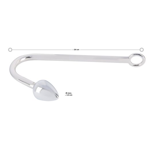 You2Toys - Bondage Hook - alumínium anál horog 179g - ezüst