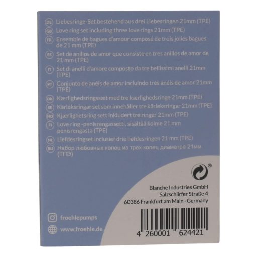 Fröhle LR002 2,1cm - orvosi potenciagyűrű szett 3db