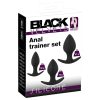 Black Velvet - szilikon anál plug szett (3 részes) - fekete Black Velvet - szilikon anál plug szett (3 részes) - fekete