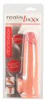 Realistixxx - heregyűrűs hosszabbító péniszköpeny - 19cm natúr