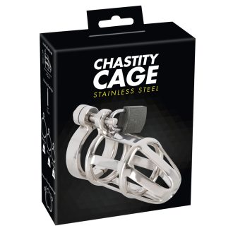 You2Toys - Chastity Cage - fém pénisz ketrec, lakattal