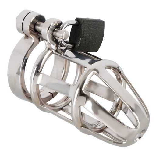 You2Toys - Chastity Cage - fém pénisz ketrec, lakattal