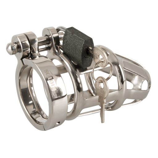 You2Toys - Chastity Cage - fém pénisz ketrec, lakattal