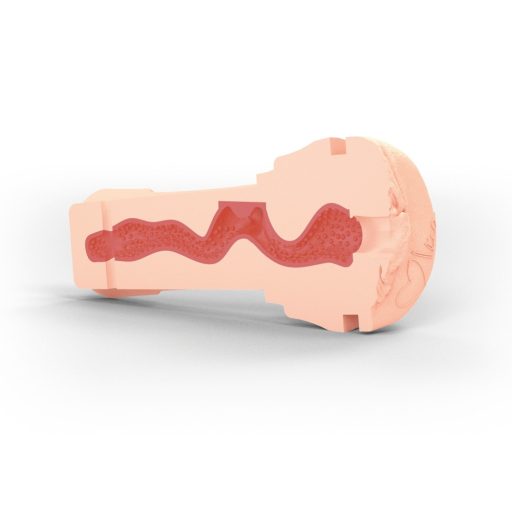 mystim OPUS Mica - élethű műpunci maszturbátor natúr-fekete