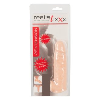 Realistixxx - heregyűrűs péniszköpeny - 16cm natúr